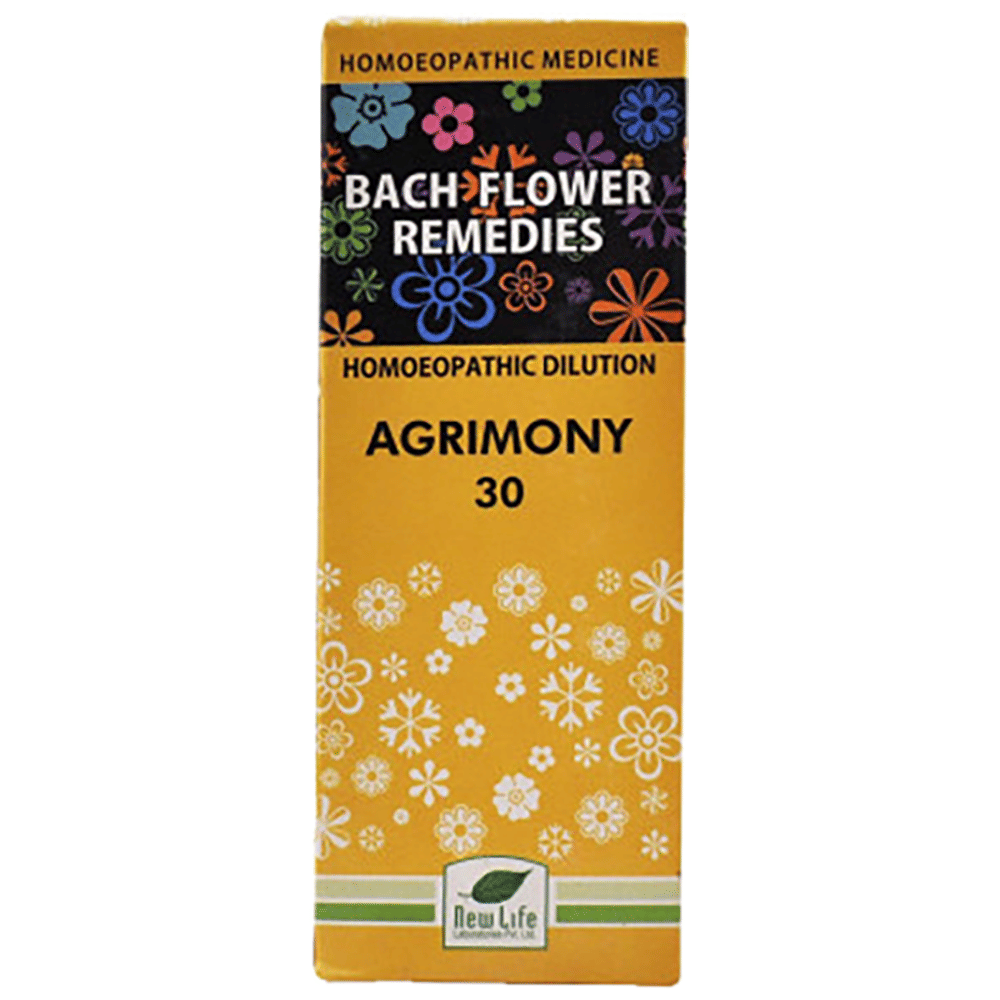 New Life Bach Flower Agrimony 30 bottle of 100 ml Dilution New Life Bach Flower Agrimony 30 bottle of 100 ml Dilution