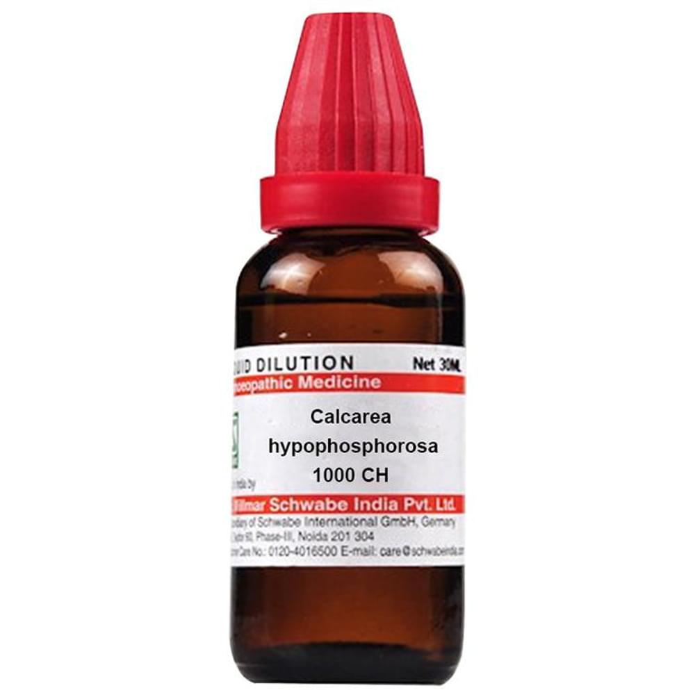 Dr Willmar Schwabe India Calcarea hypophosphorosa Dilution 1000 CH bottle of 30 ml Dilution