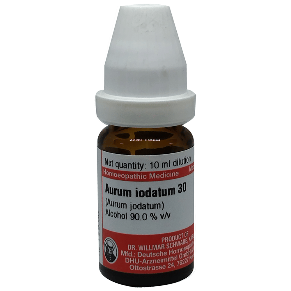 Dr Willmar Schwabe Germany Aurum Iodatum Dilution 30 bottle of 10 ml Dilution