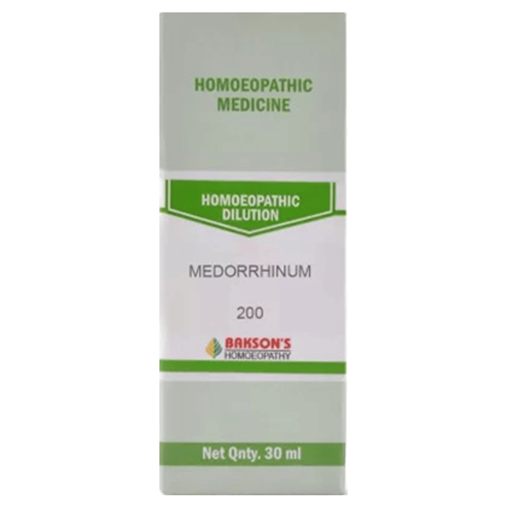 Bakson's Homeopathy Medorrhinum Dilution 200 bottle of 30 ml Dilution