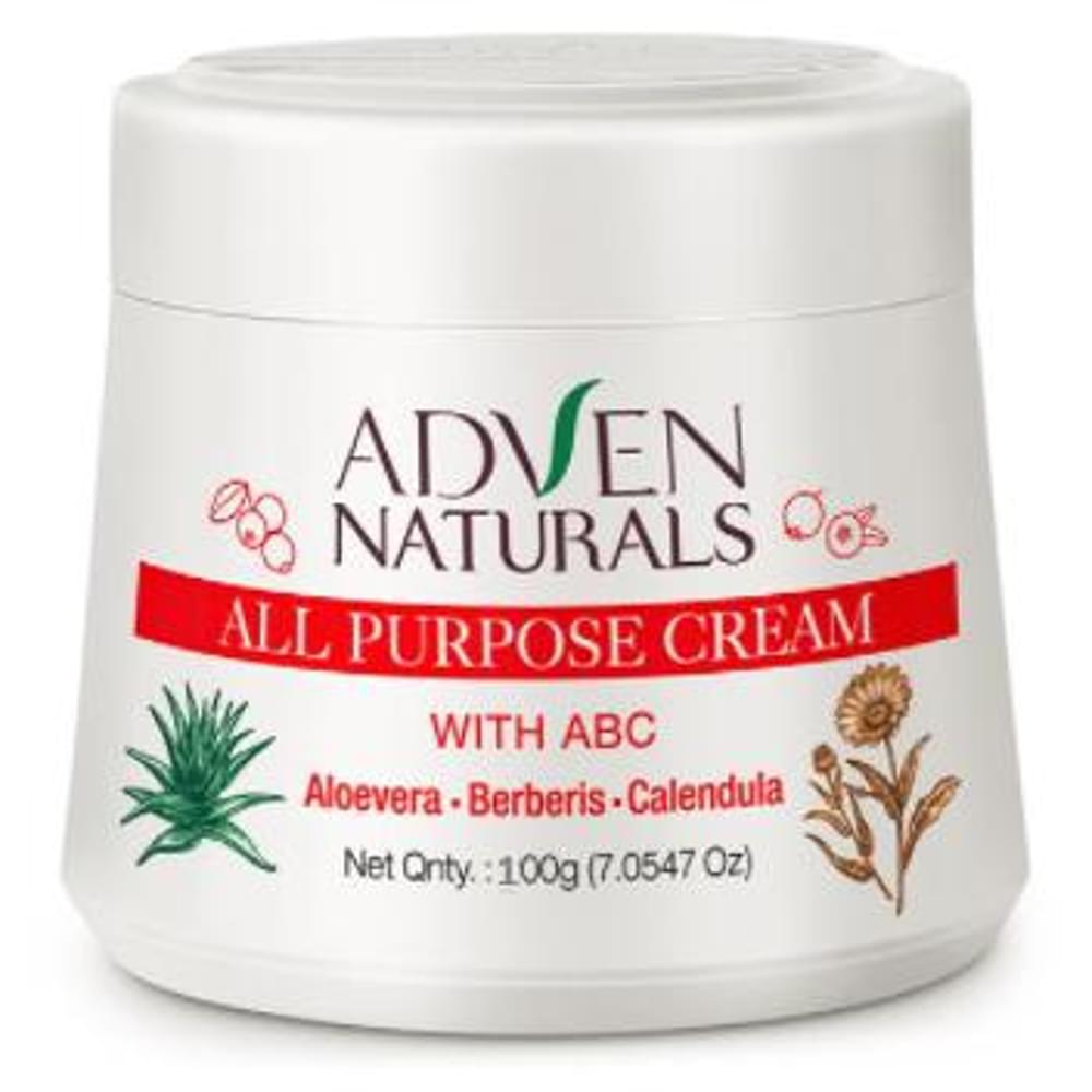 Adven Naturals All Purpose Cream jar of 100 gm Cream
