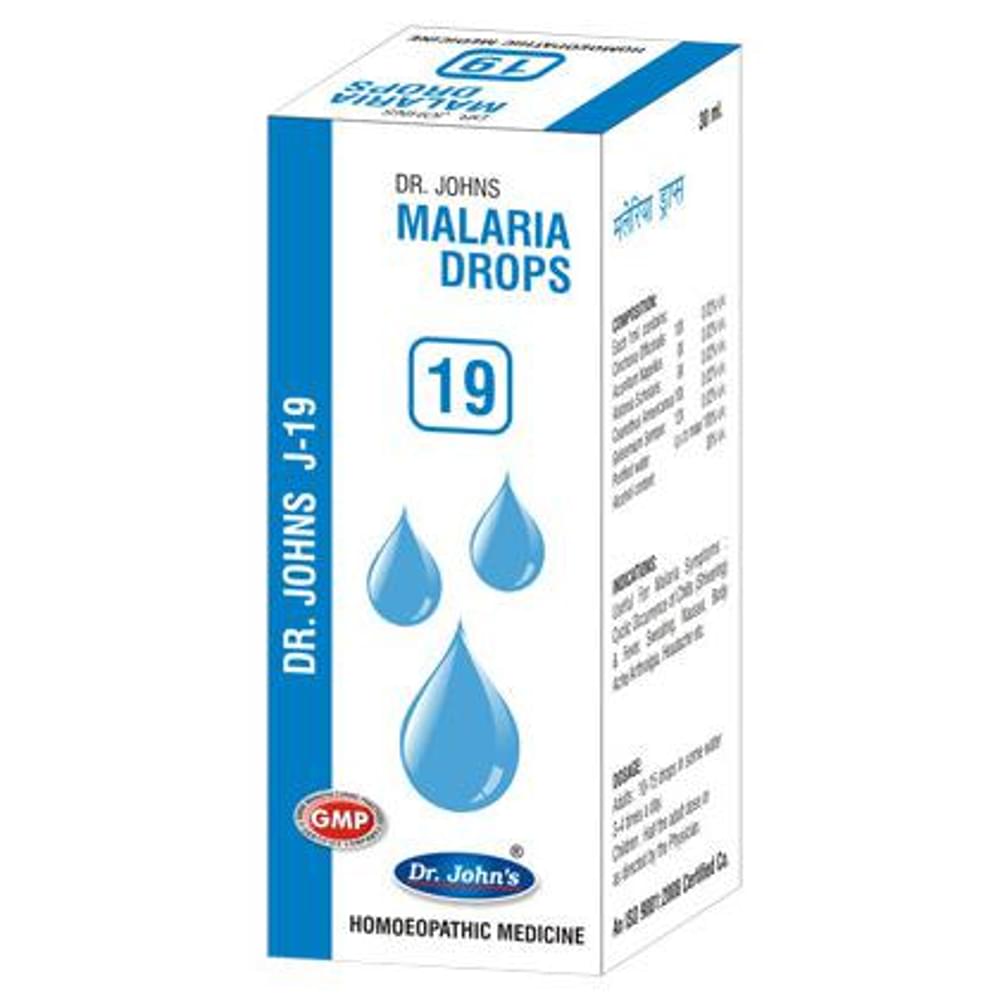 Dr. Johns J-19 Malaria Drop bottle of 30 ml Drop Dr. Johns J-19 Malaria Drop bottle of 30 ml Drop