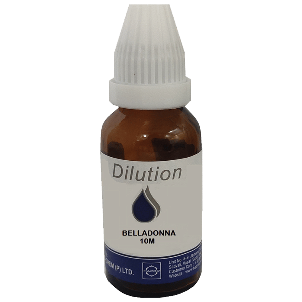 Hapro Belladonna Dilution 10M bottle of 30 ml Dilution