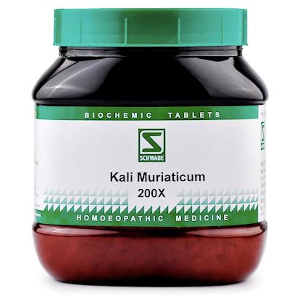 Dr Willmar Schwabe India Kali Muriaticum Biochemic Tablet 200X bottle of 550 gm Biochemic Tablet
