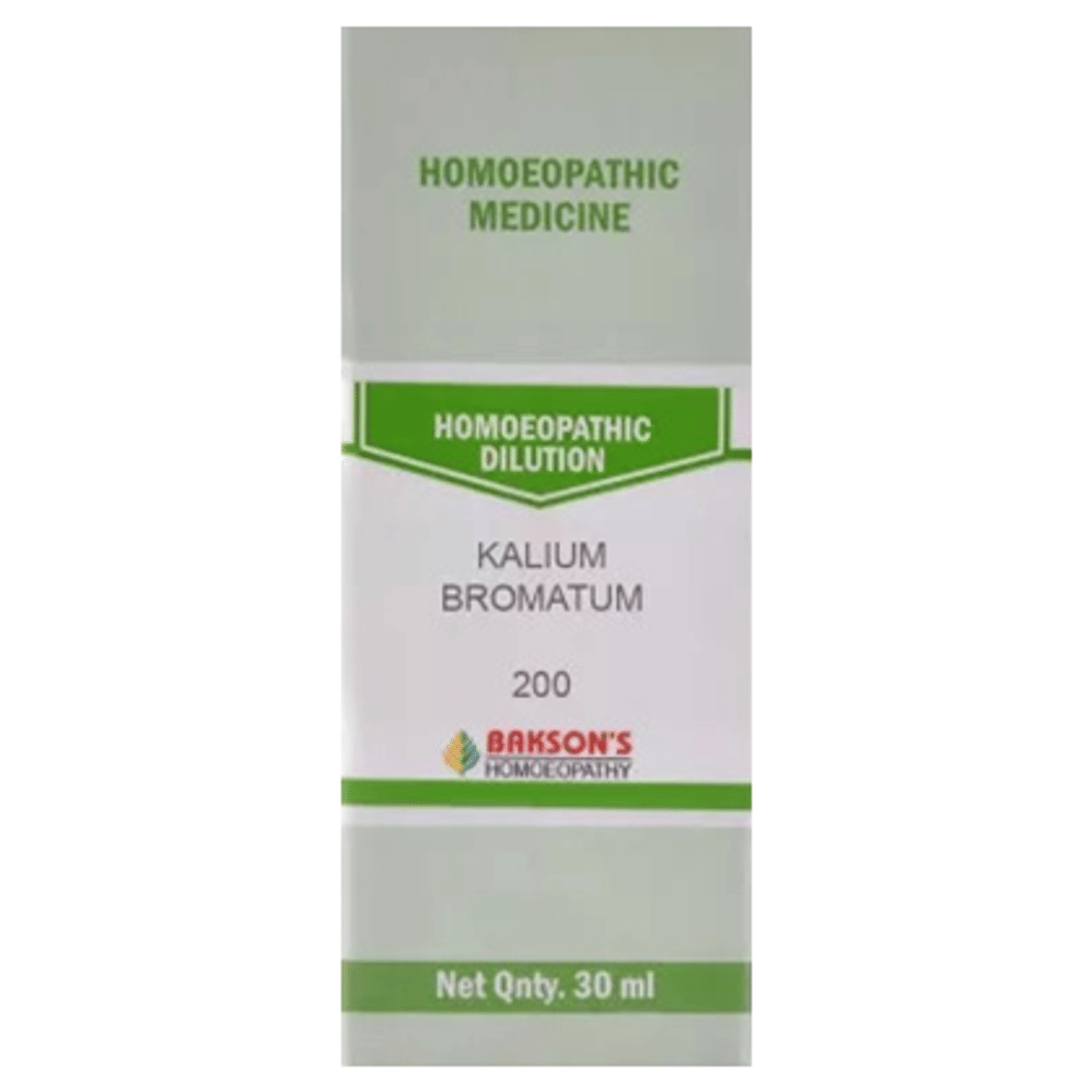 Bakson's Homeopathy Kalium Bromatum Dilution 1000 CH bottle of 30 ml Dilution