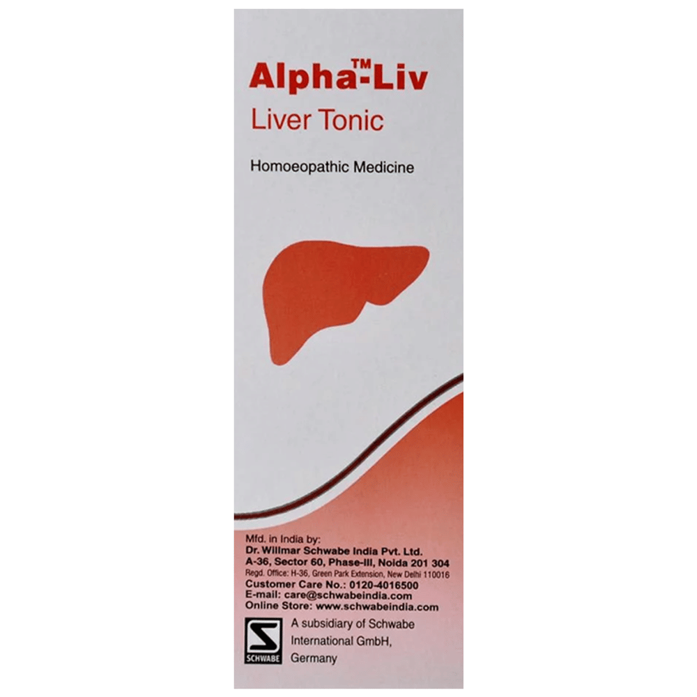 Dr Willmar Schwabe India Alpha-Liv Liver Tonic bottle of 500 ml Tonic