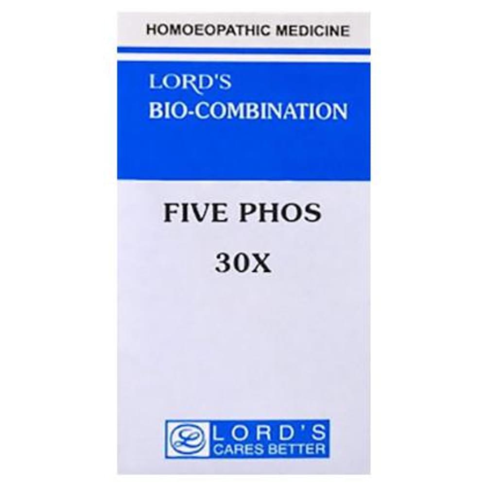 Lord's Five Phos Biocombination Tablet 30X bottle of 25 gm Biocombination Tablet