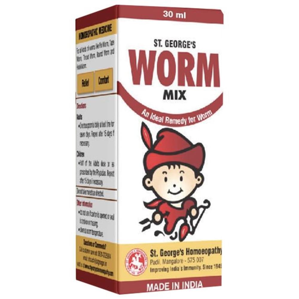 St. George’s Worm Mix Syrup bottle of 60 ml Syrup St. George’s Worm Mix Syrup bottle of 60 ml Syrup
