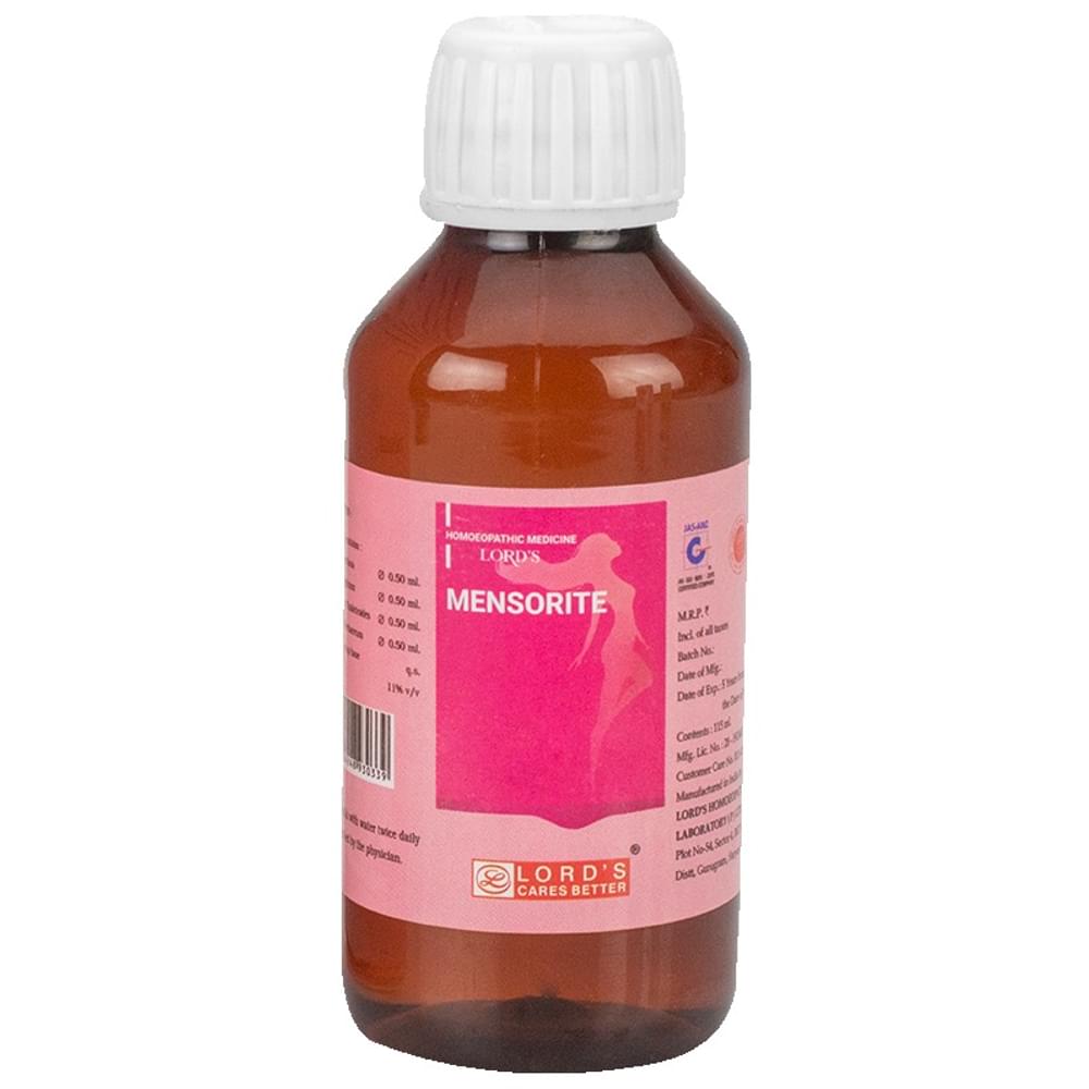 Lord's Mensorite Syrup bottle of 180 ml Syrup Lord's Mensorite Syrup bottle of 180 ml Syrup