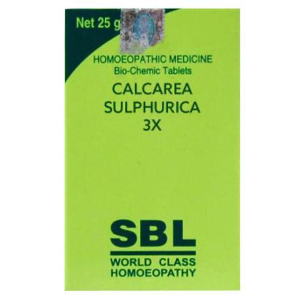 SBL Calcarea Sulphurica Biochemic Tablet 3X bottle of 25 gm Biochemic Tablet