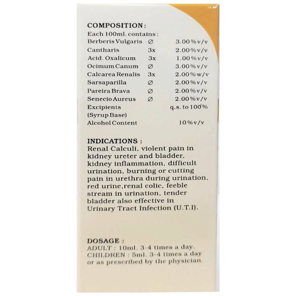 LDD Bioscience Renal Kure Syrup bottle of 115 ml Syrup