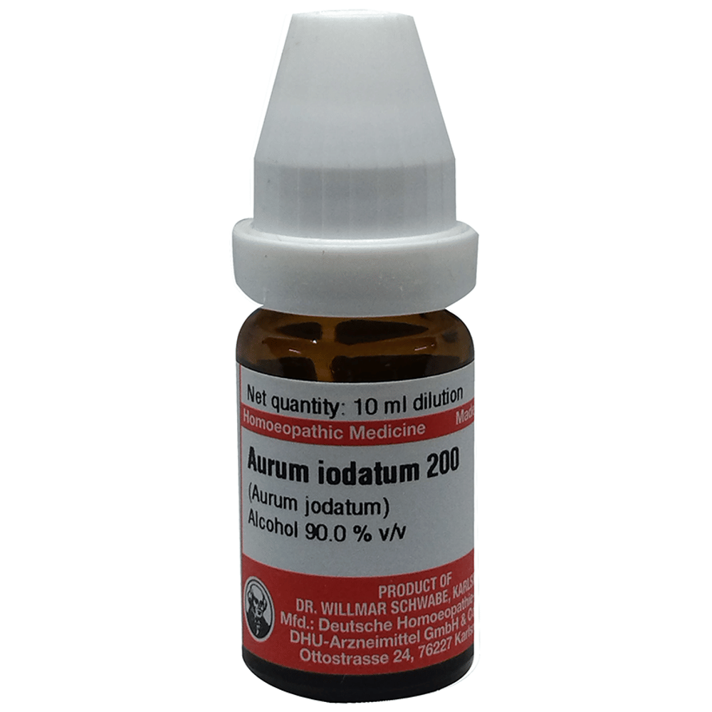 Dr Willmar Schwabe Germany Aurum Iodatum Dilution 200 bottle of 10 ml Dilution