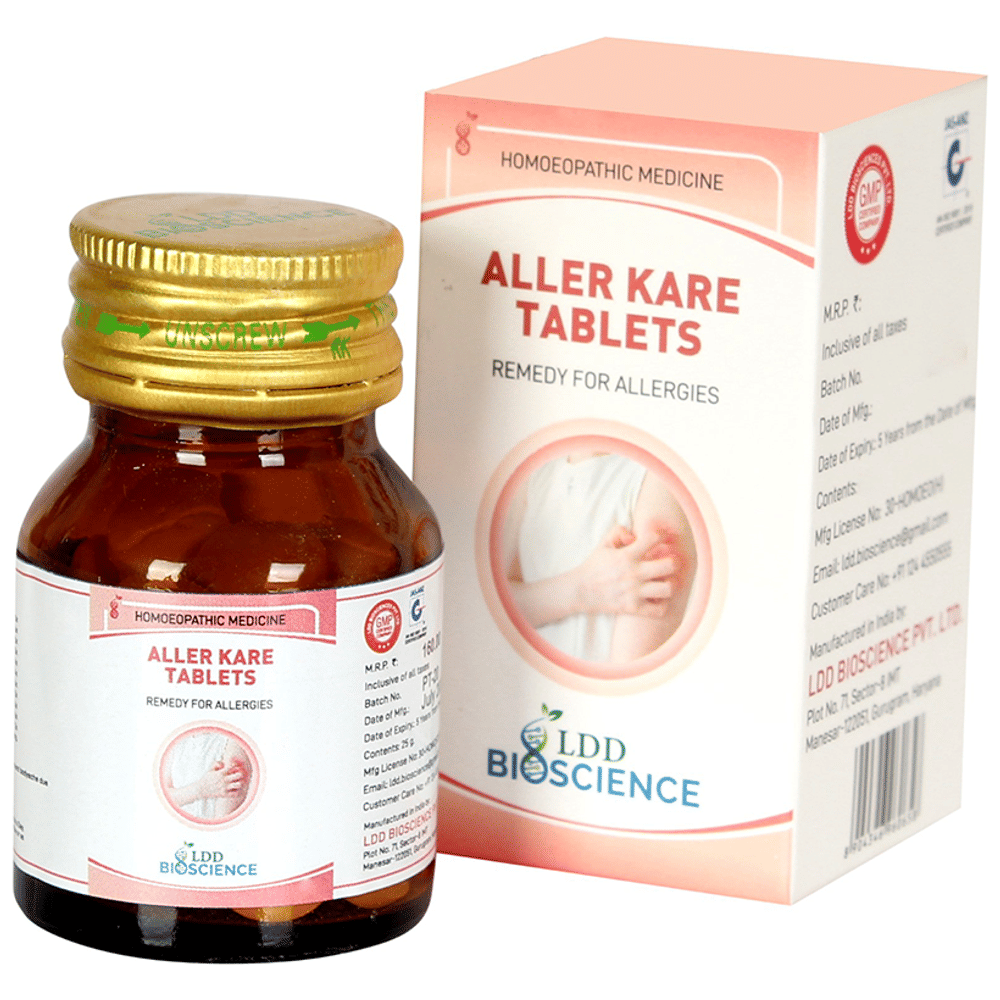 LDD Bioscience Aller Kare Tablet bottle of 25 gm Tablet