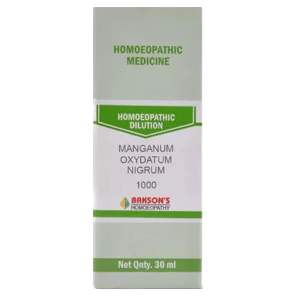 Bakson's Homeopathy Manganum Oxydatum Nigrum Dilution 1000 CH bottle of 30 ml Dilution
