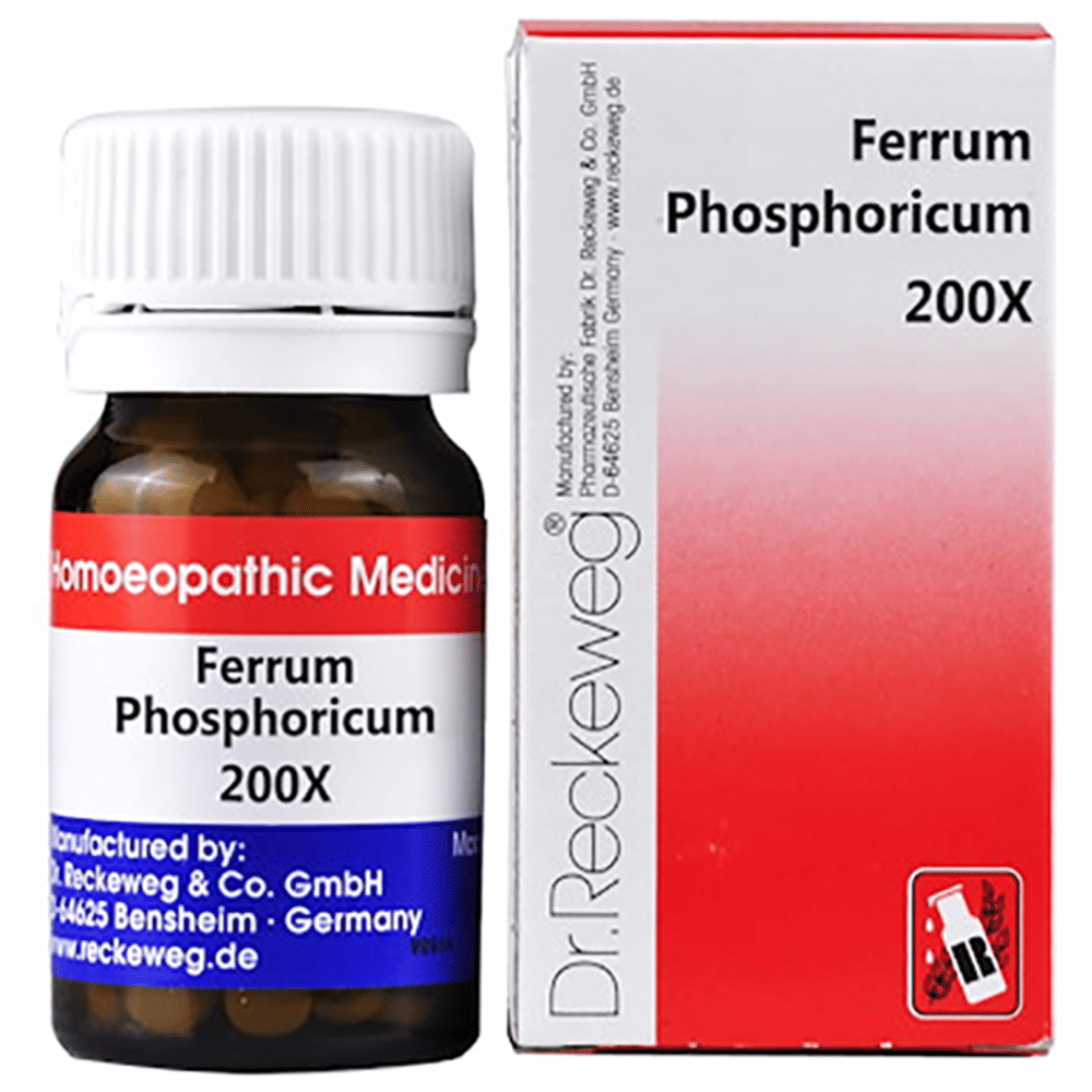 Dr. Reckeweg Ferrum Phosphoricum Biochemic Tablet 200X bottle of 20 gm Biochemic Tablet