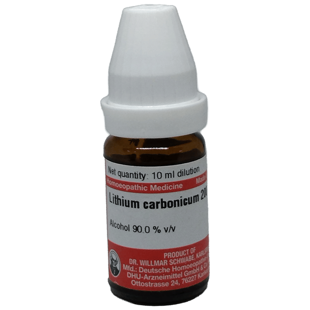 Dr Willmar Schwabe Germany Lithium Carbonicum Dilution 200 bottle of 10 ml Dilution