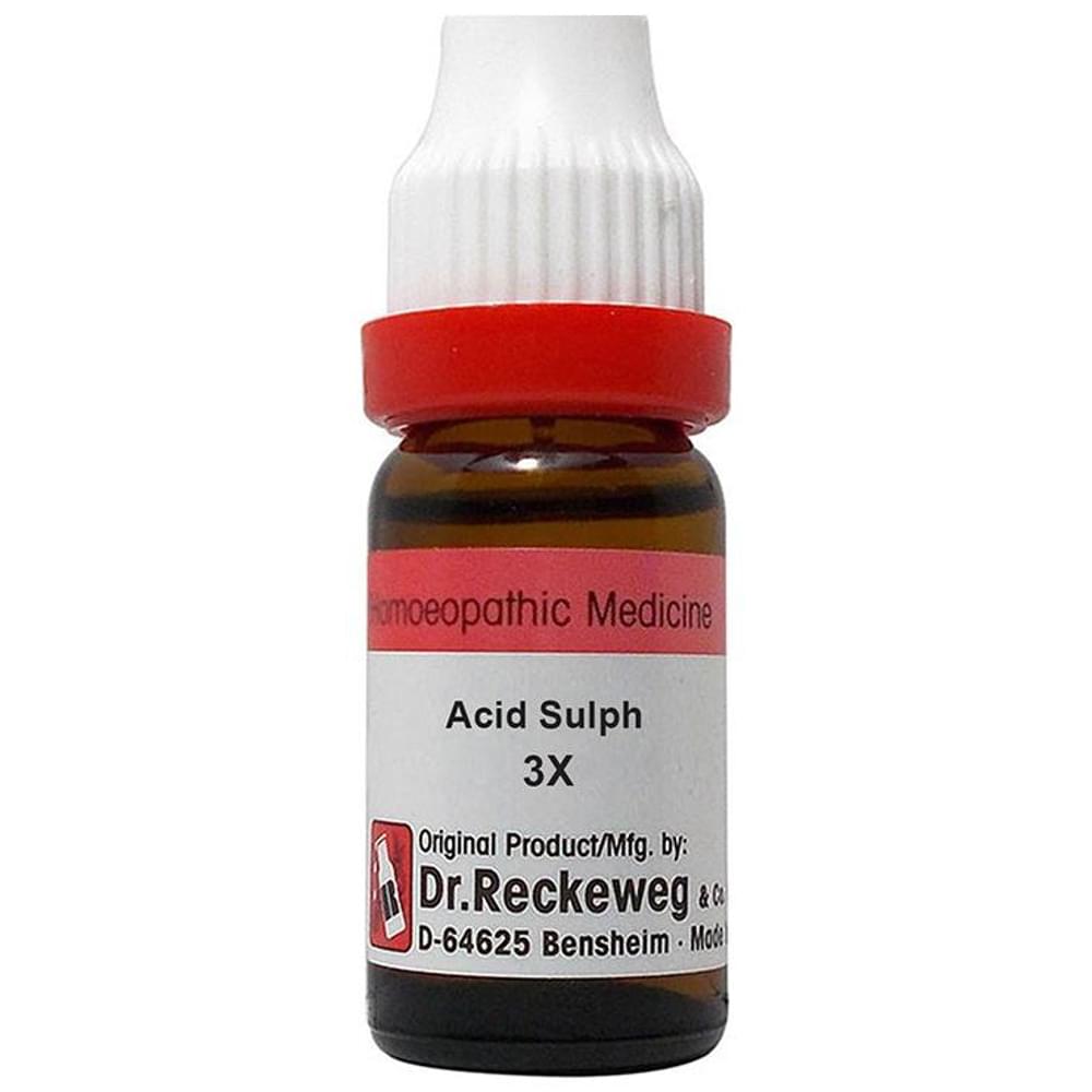 Dr. Reckeweg Acid Sulph Dilution 3X bottle of 11 ml Dilution Dr. Reckeweg Acid Sulph Dilution 3X bottle of 11 ml Dilution