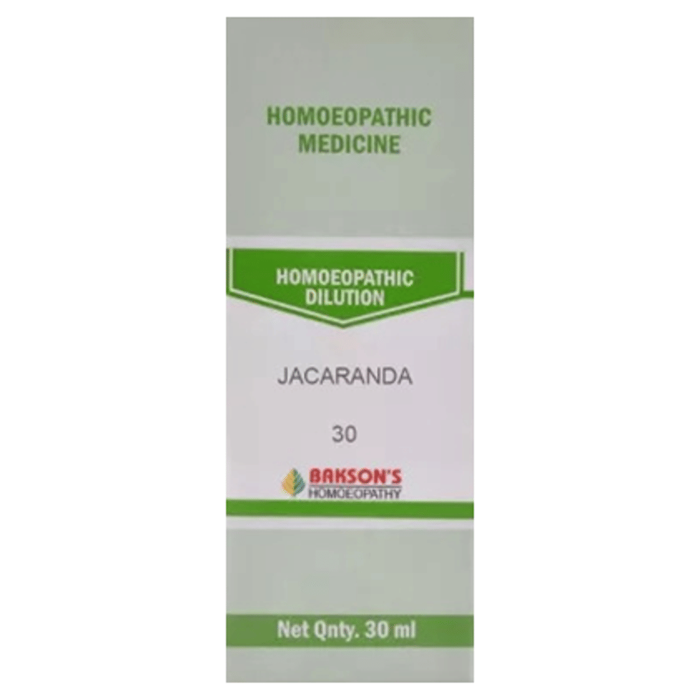 Bakson's Homeopathy Jacaranda Dilution 30 bottle of 30 ml Dilution