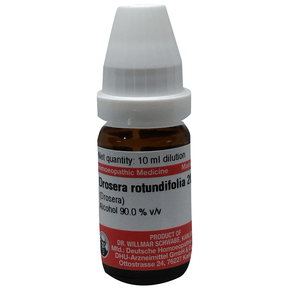 Dr Willmar Schwabe Germany Drosera Rotundifolia Dilution 200 bottle of 10 ml Dilution