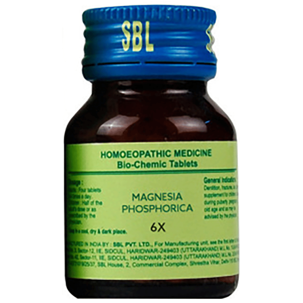 SBL Magnesia Phosphorica Biochemic Tablet 6X bottle of 25 gm Biochemic Tablet