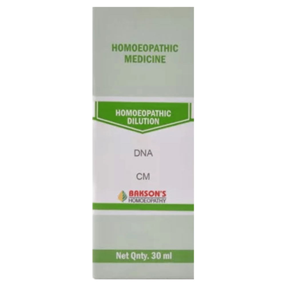 Bakson's Homeopathy DNA Dilution CM bottle of 30 ml Dilution