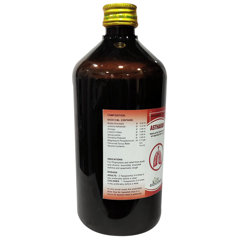 LDD Bioscience Asthakure Syrup bottle of 450 ml Syrup