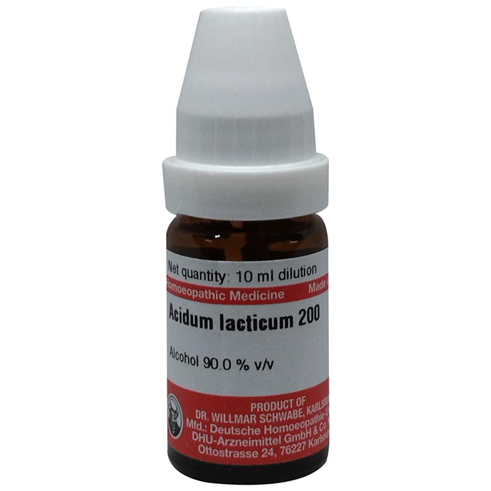Dr Willmar Schwabe Germany Acidum Lacticum Dilution 200 bottle of 10 ml Dilution
