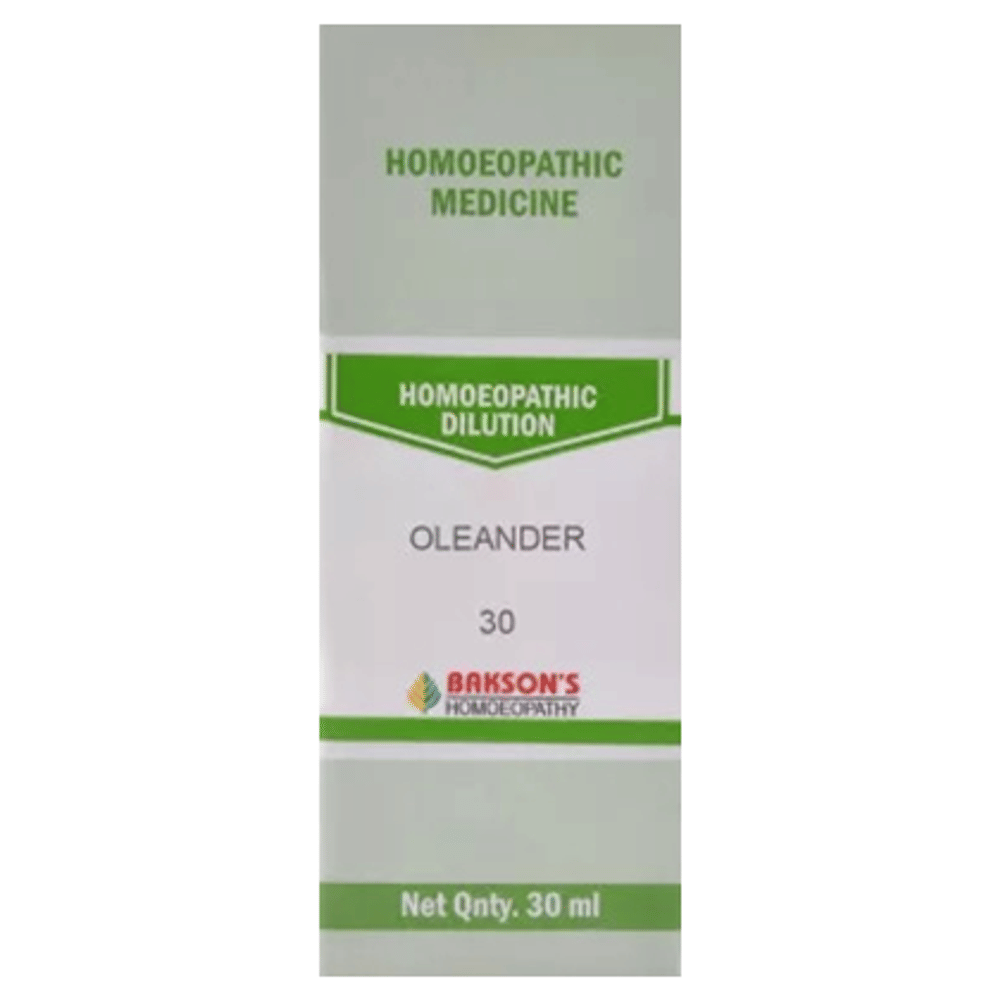 Bakson's Homeopathy Oleander Dilution 30 bottle of 30 ml Dilution