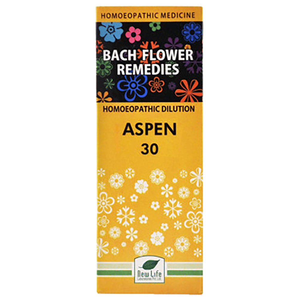 New Life Bach Flower Aspen 30 bottle of 100 ml Dilution