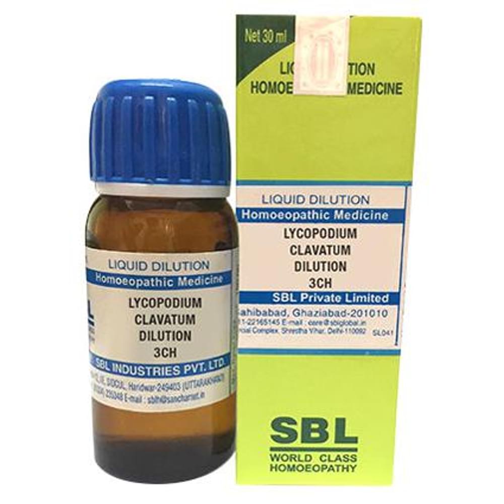 SBL Lycopodium Clavatum Dilution 3 CH bottle of 30 ml Dilution SBL Lycopodium Clavatum Dilution 3 CH bottle of 30 ml Dilution