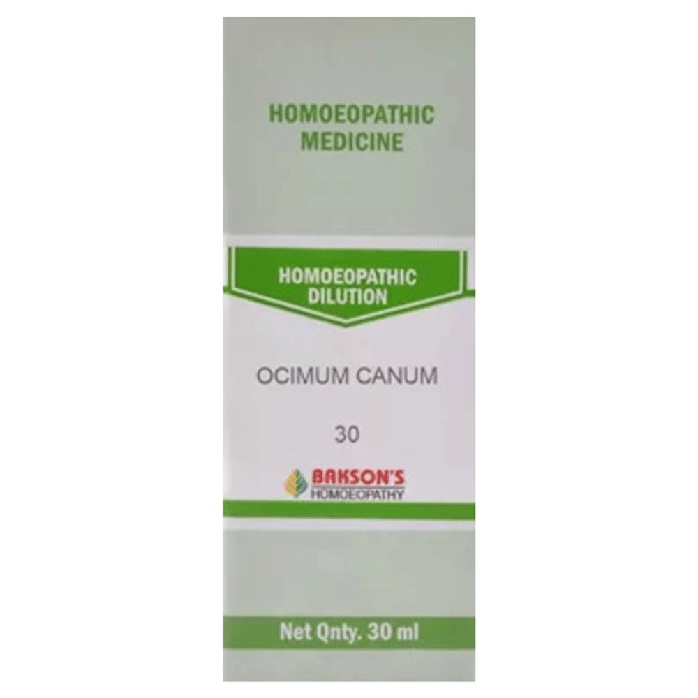 Bakson's Homeopathy Ocimum Canum Dilution 30 bottle of 30 ml Dilution
