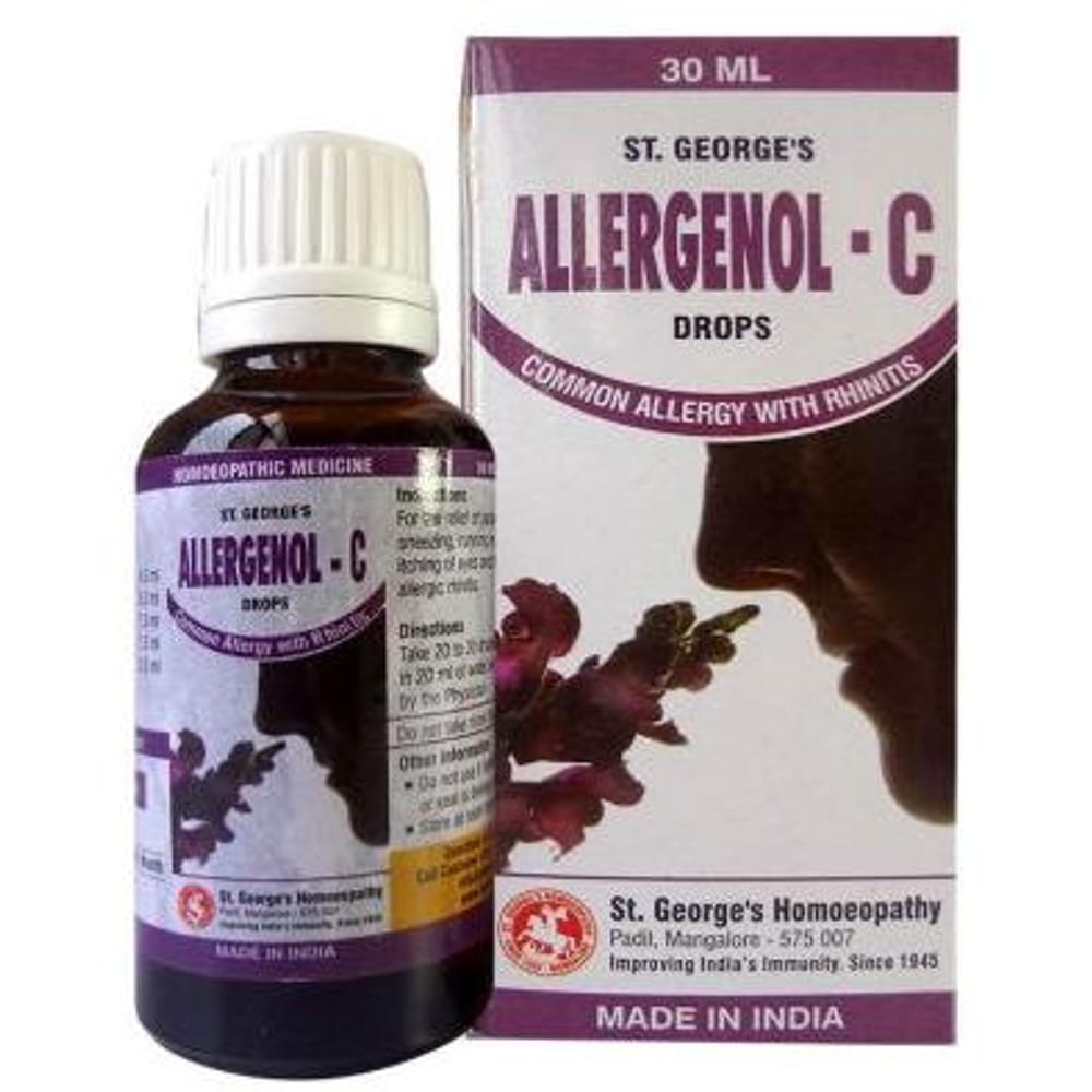 St. George‚Äôs Allergenol-C Drop bottle of 30 ml Drop