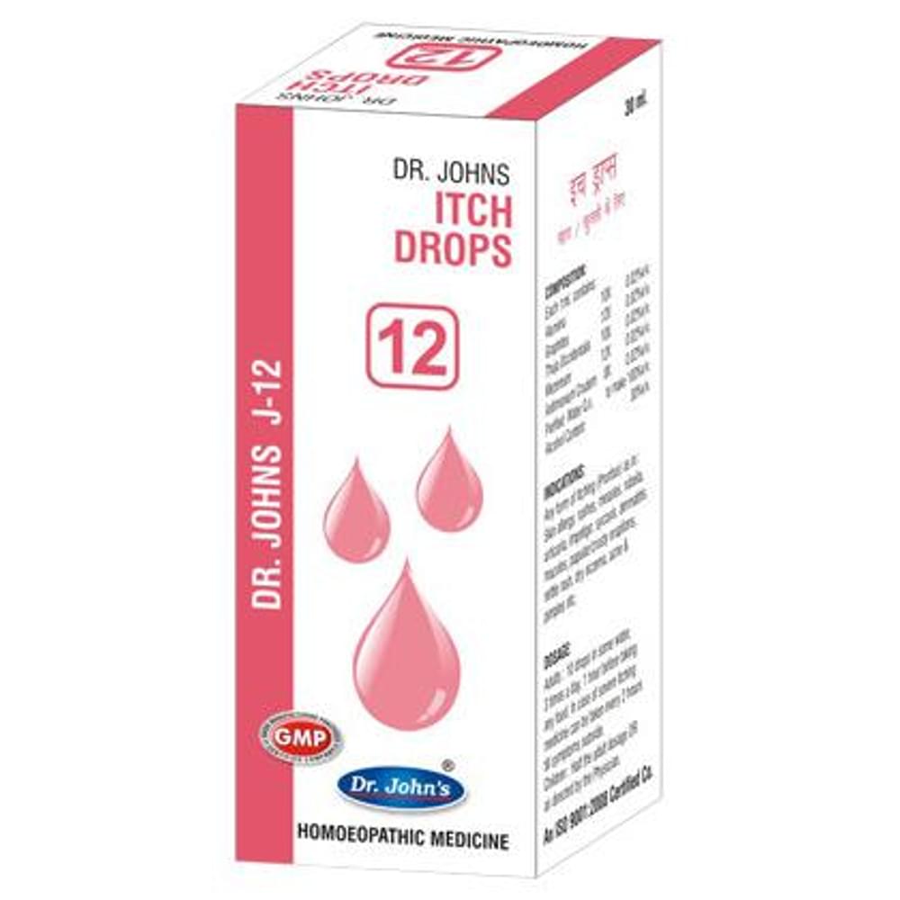 Dr. Johns J-12 Itch Drop bottle of 30 ml Drop Dr. Johns J-12 Itch Drop bottle of 30 ml Drop