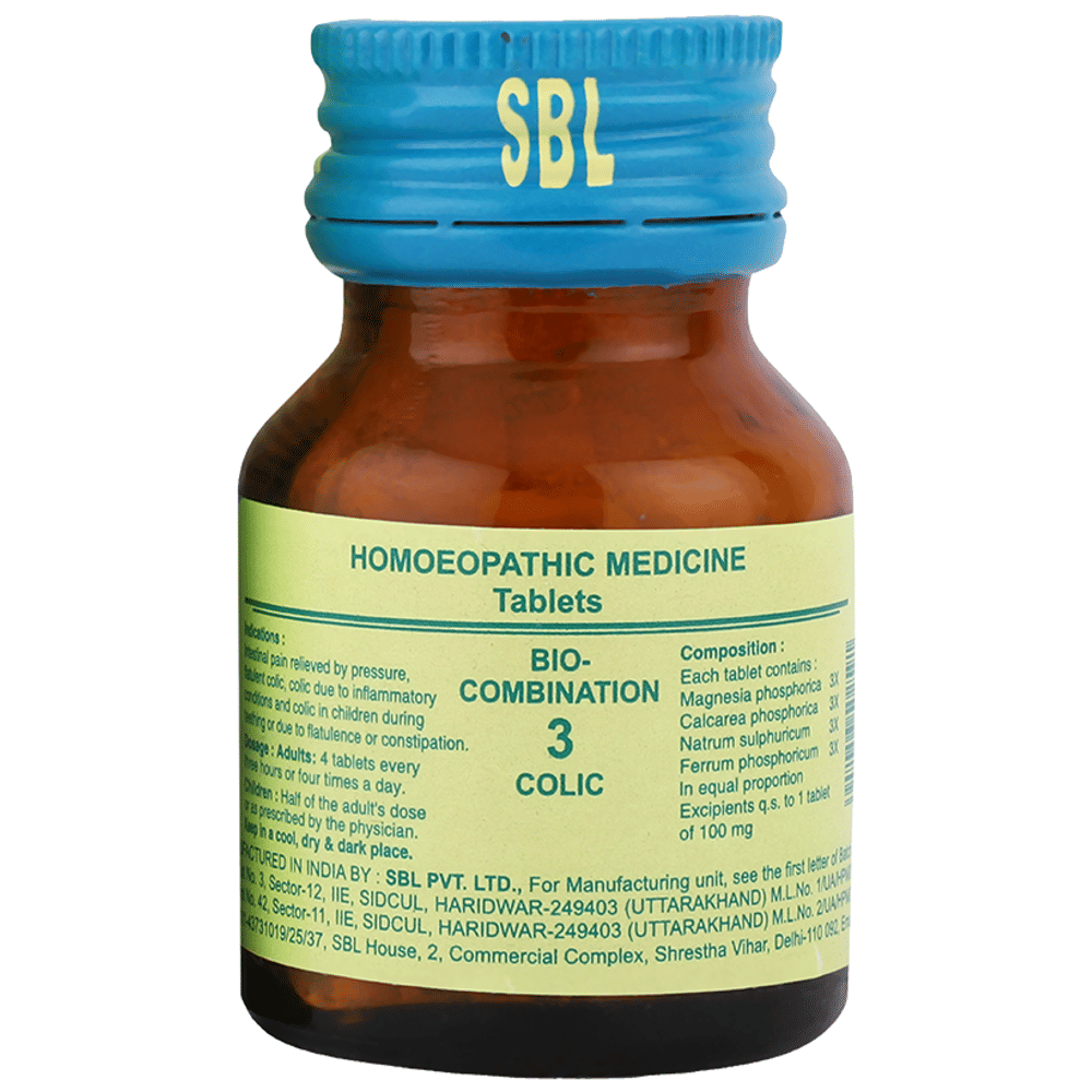 SBL Bio-Combination 3 Tablet bottle of 25 gm Biocombination Tablet