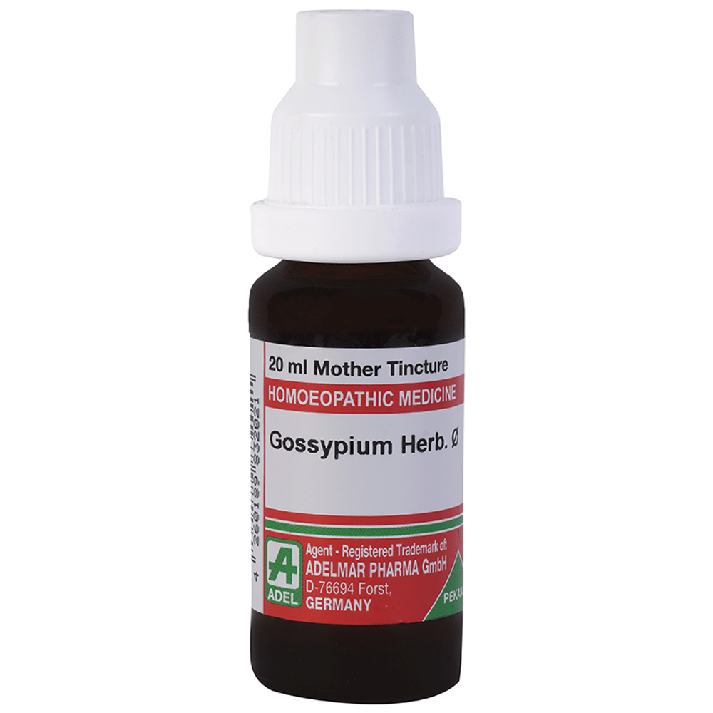 ADEL Gossypium Herb. Mother Tincture Q bottle of 20 ml Mother Tincture