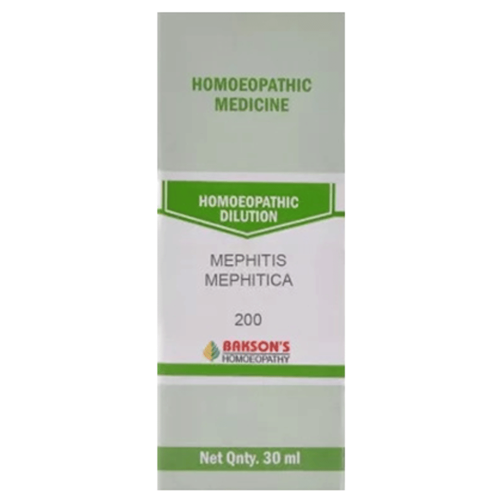 Bakson's Homeopathy Mephitis Mephitica Dilution 200 bottle of 30 ml Dilution
