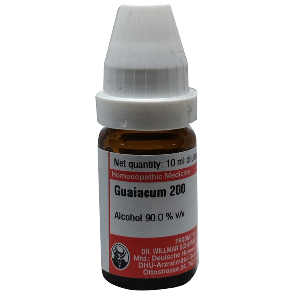Dr Willmar Schwabe Germany Guaiacum Dilution 200 bottle of 10 ml Dilution
