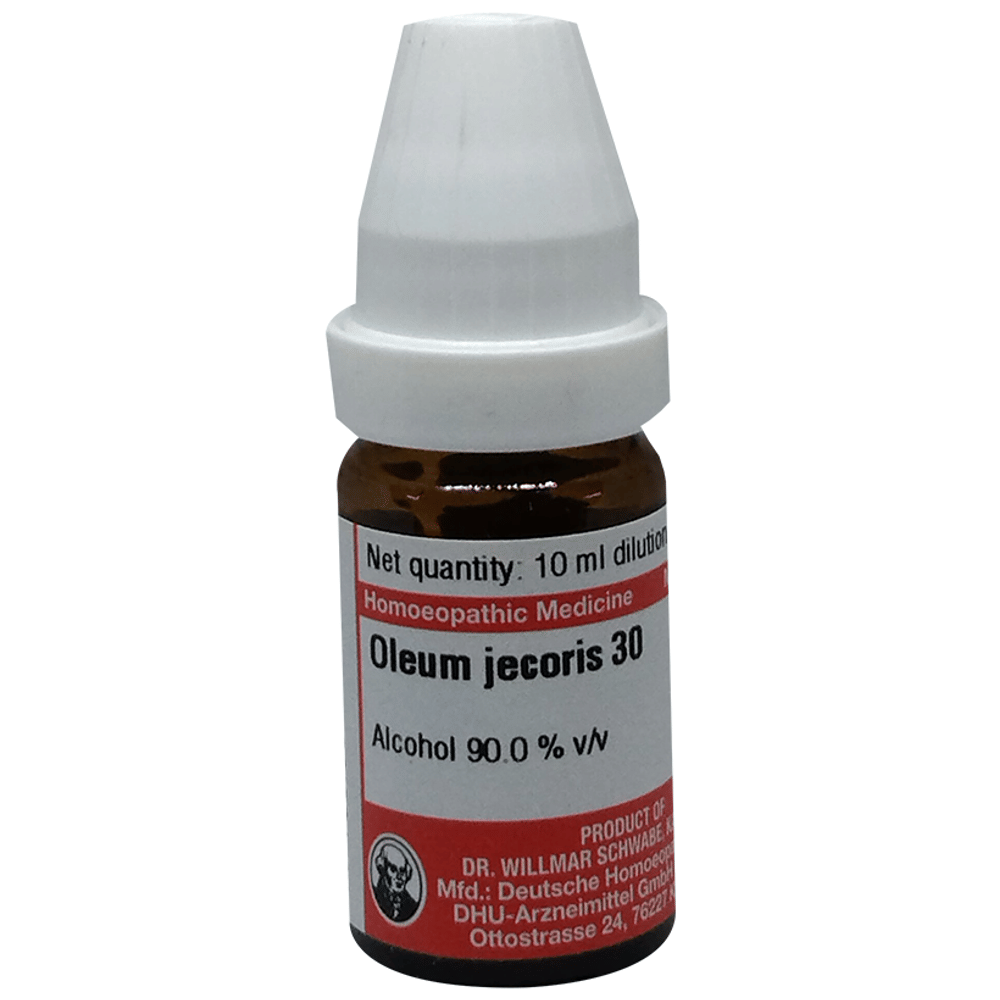 Dr Willmar Schwabe Germany Oleum Jecoris Dilution 30 bottle of 10 ml Dilution