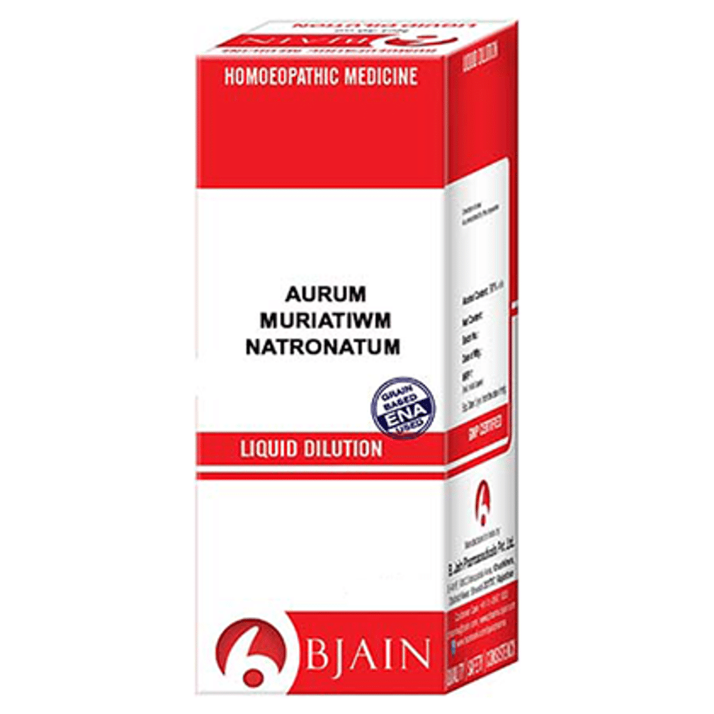 Bjain Aurum Mur Nat. Dilution 12 CH bottle of 30 ml Dilution