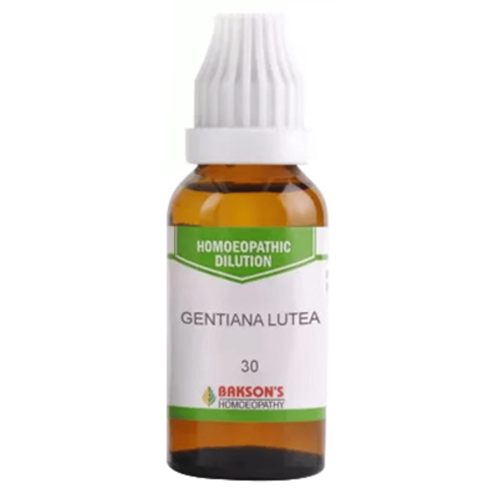 Bakson's Homeopathy Gentiana Lutea Dilution 30 bottle of 30 ml Dilution