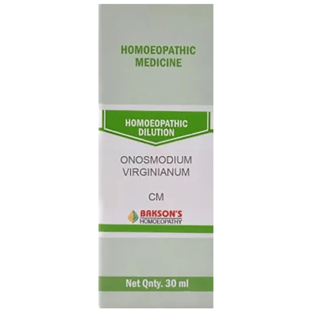 Bakson's Homeopathy Onosmodium Virginianum Dilution CM bottle of 30 ml Dilution