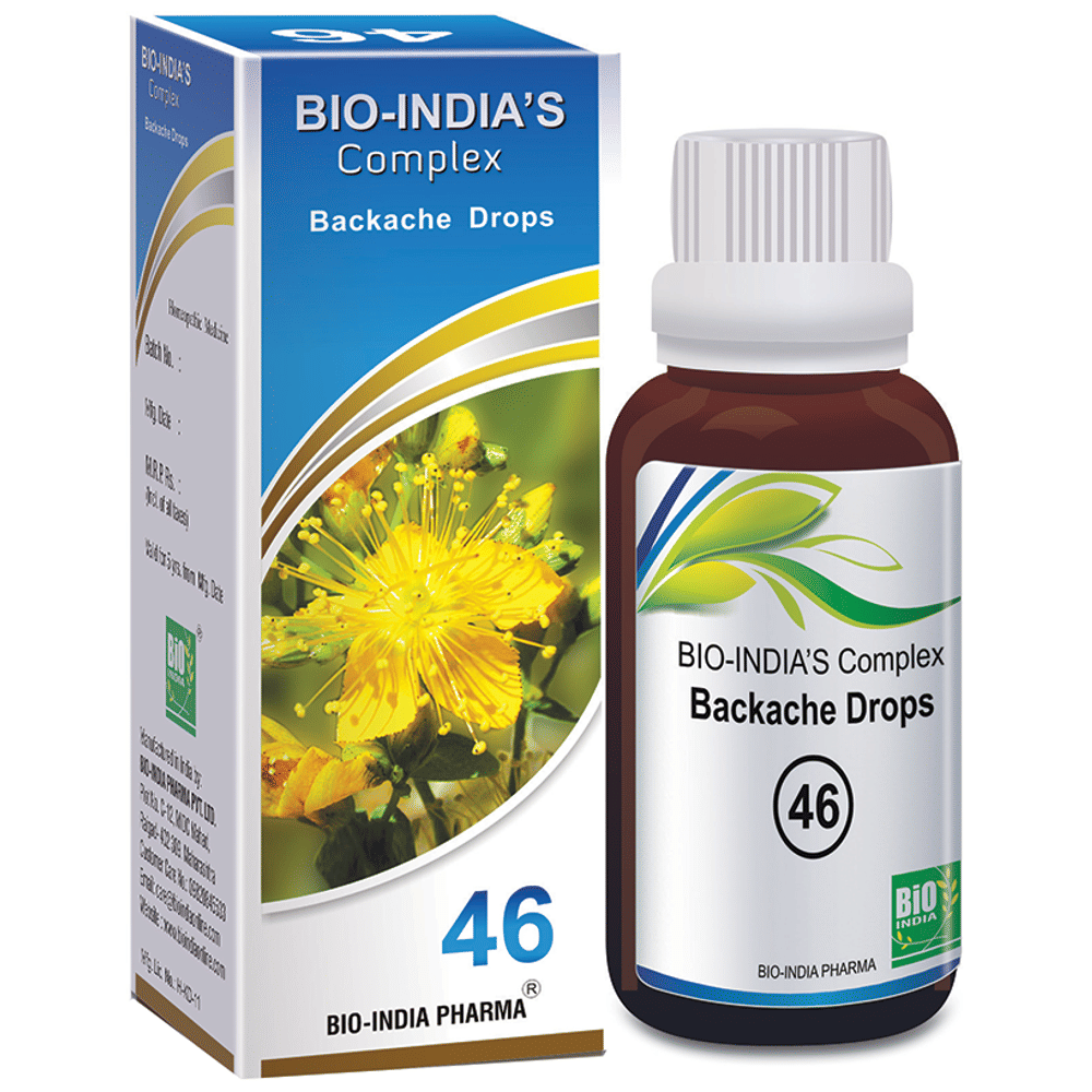 Bio India Complex 46 Backache Drop bottle of 30 ml Drop