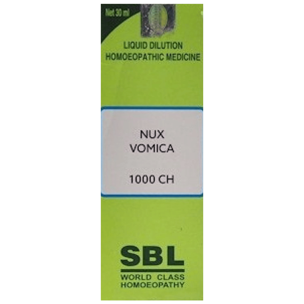 SBL Nux Vomica Dilution Dilution 1000 CH bottle of 30 ml Dilution