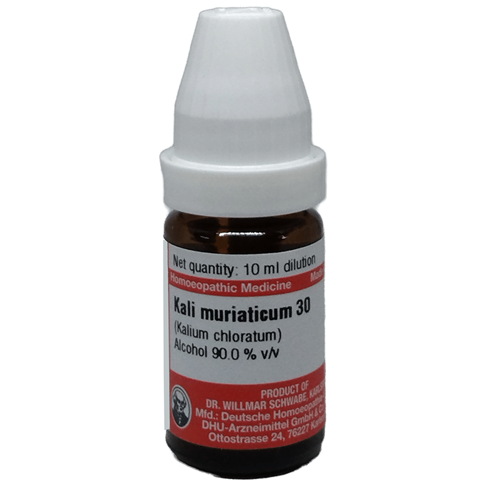 Dr Willmar Schwabe Germany Kali Muriaticum Dilution 30 bottle of 10 ml Dilution