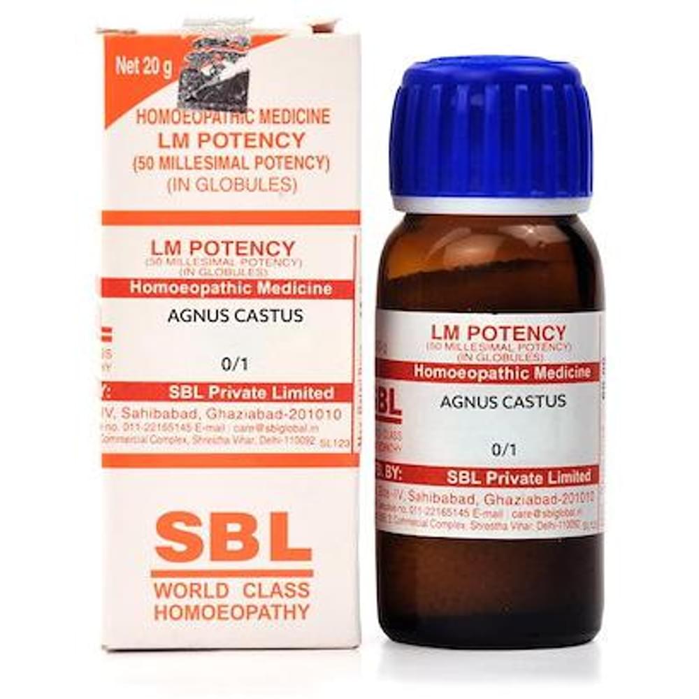 SBL Agnus Castus 0/1 LM bottle of 20 gm Globules