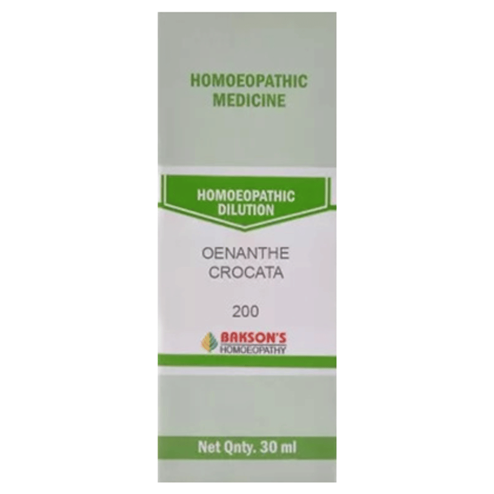 Bakson's Homeopathy Oenanthe Crocata Dilution 200 bottle of 30 ml Dilution Bakson's Homeopathy Oenanthe Crocata Dilution 200 bottle of 30 ml Dilution