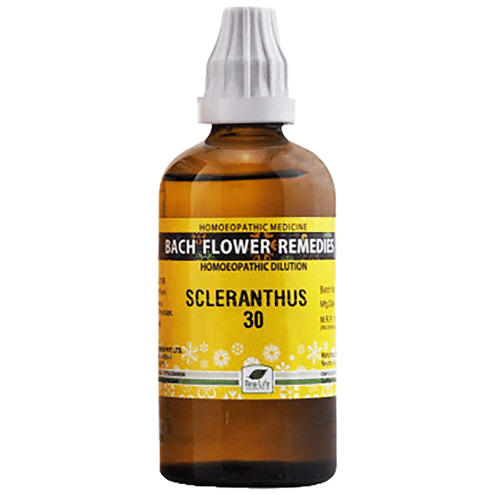New Life Bach Flower Scleranthus 30 bottle of 100 ml Dilution