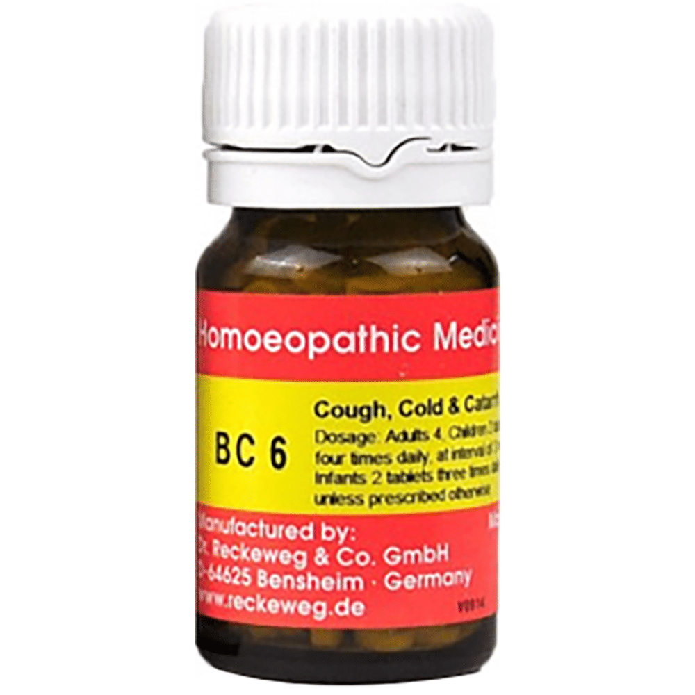 Dr. Reckeweg Bio-Combination 6 (BC 6) Tablet bottle of 20 gm Biocombination Tablet Dr. Reckeweg Bio-Combination 6 (BC 6) Tablet bottle of 20 gm Biocombination Tablet