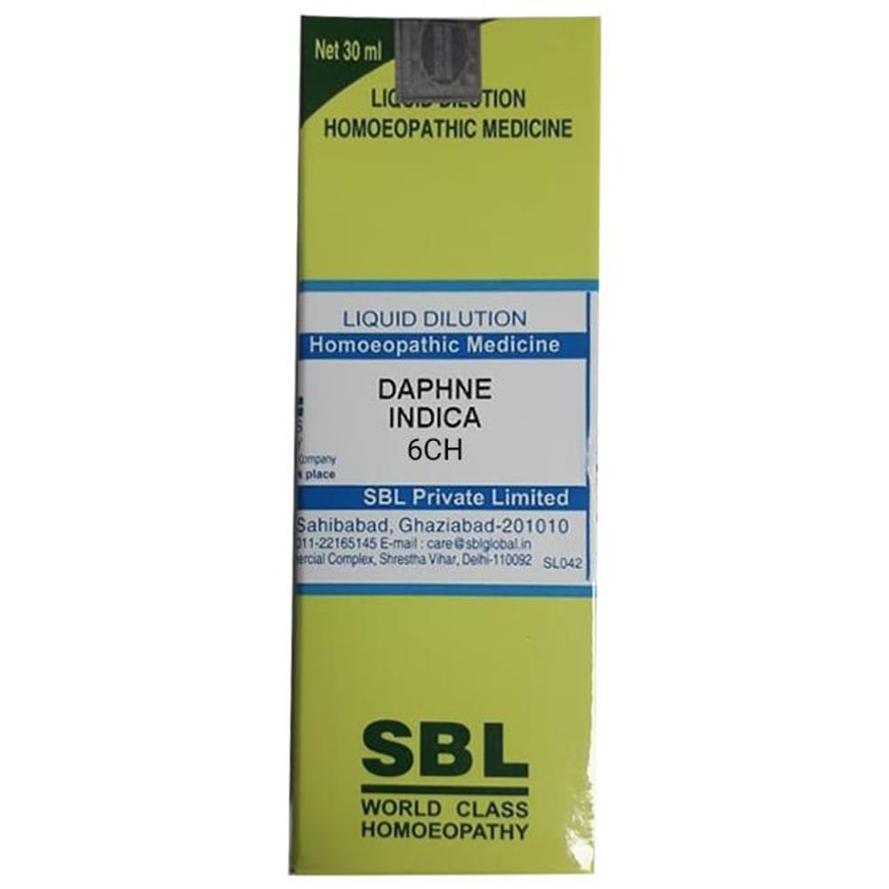 SBL Daphne Indica Dilution 6 CH bottle of 30 ml Dilution