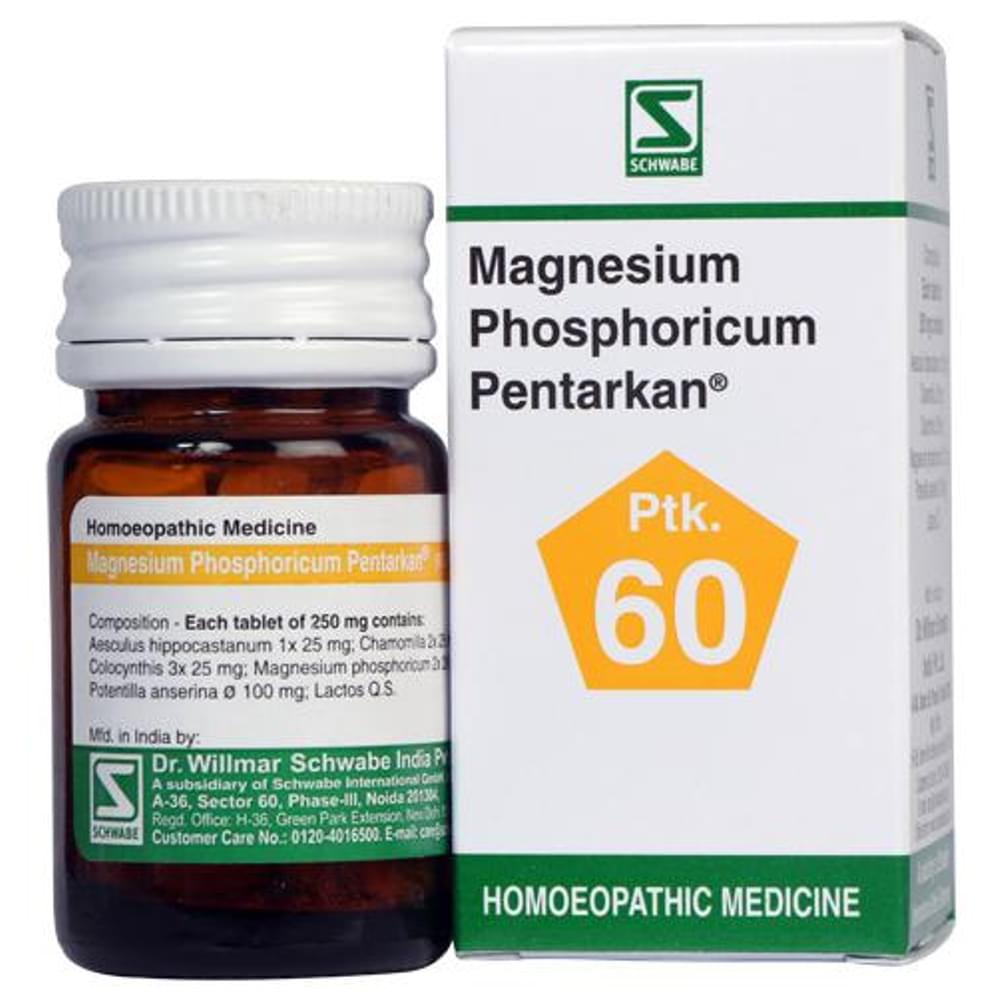 Dr Willmar Schwabe India Magnesium Phosphoricum Pentarkan Tablet bottle of 20 gm Tablet